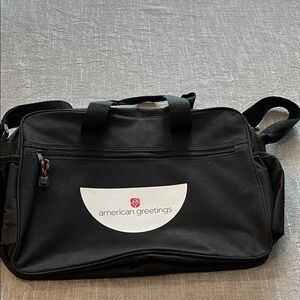 American Greetings Black Laptop Briefcase with Front Logo